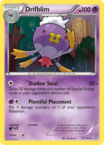 Drifblim (51/124) [Black &amp; White: Dragons Exalted] 