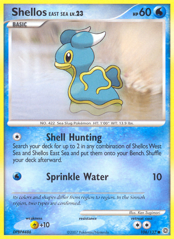 Shellos East Sea (106/132) [Diamond &amp; Pearl: Secret Wonders] 