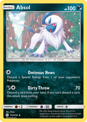 Absol (133/236) [Sun &amp; Moon: Cosmic Eclipse] 