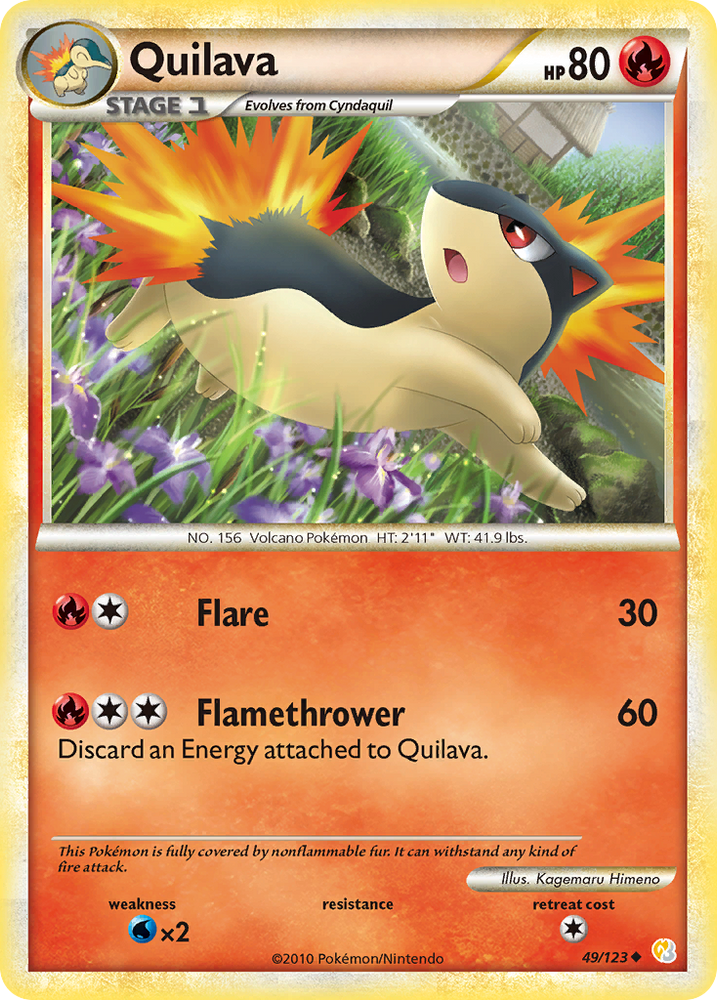 Quilava (49/123) [HeartGold &amp; SoulSilver: Base Set] 