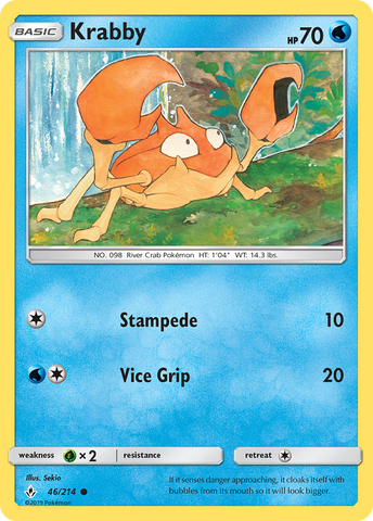 Krabby (46/214) [Sun &amp; Moon: Unbroken Bonds] 