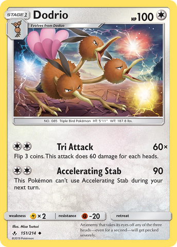 Dodrio (151/214) [Sun &amp; Moon: Unbroken Bonds] 