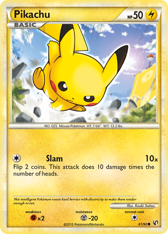 Pikachu (61/90) [HeartGold &amp; SoulSilver: Undaunted] 