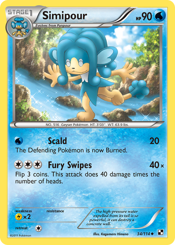 Simipur (34/114) [Black &amp; White: Base Set] 