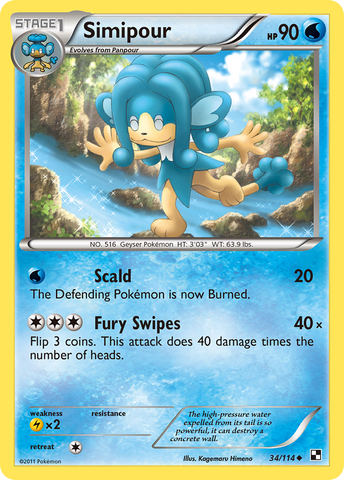 Simipur (34/114) [Black &amp; White: Base Set] 