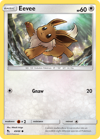 Eevee (49/68) [Sun &amp; Moon: Hidden Fates] 