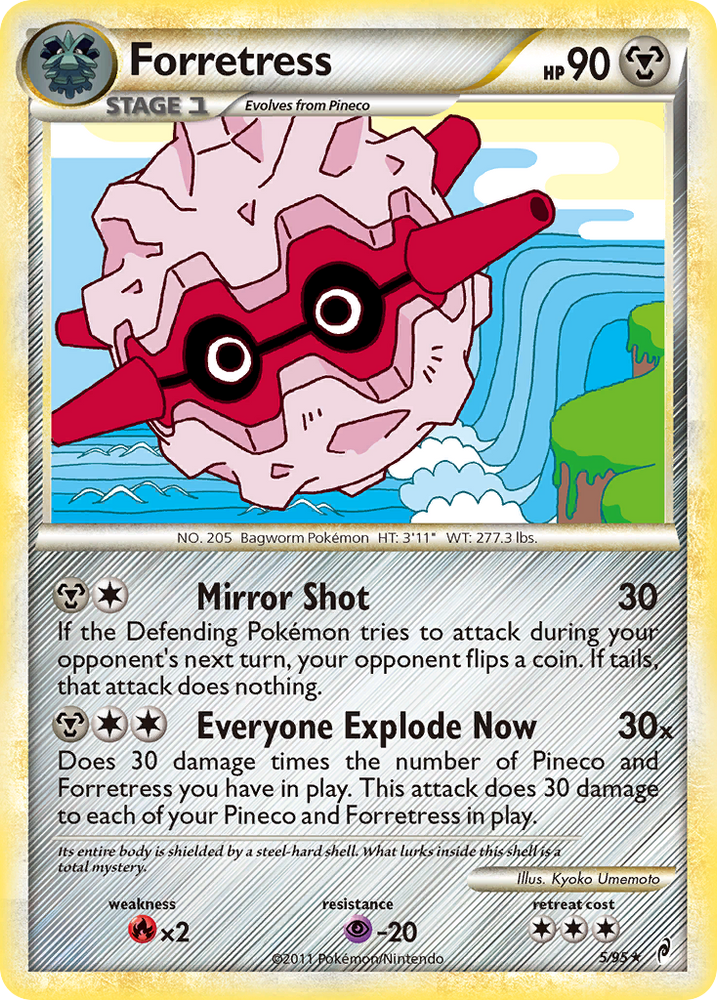 Forretress (5/95) [HeartGold &amp; SoulSilver: Call of Legends] 