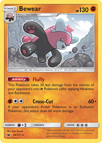 Bewear (56/111) (Prerelease Kit Exclusive) (Theme Deck Exclusive) [Sun &amp; Moon: Crimson Invasion] 