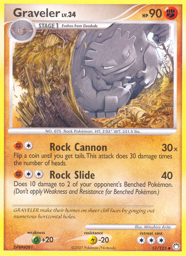 Graveler (51/123) [Diamond &amp; Pearl: Mysterious Treasures] 