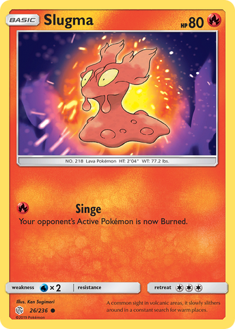 Slugma (26/236) [Sun &amp; Moon: Cosmic Eclipse] 