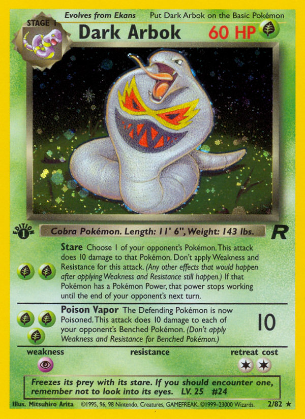 Darth Arbok (2/82) [Team Rocket 1st Edition] 