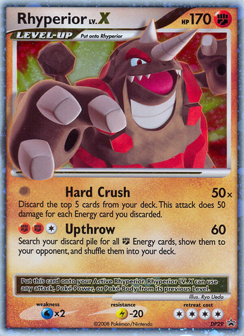 Rhyperior LV.X (DP29) [Diamond &amp; Pearl: Black Star Promos] 