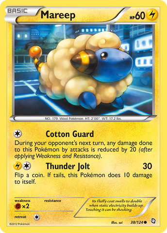 Mareep (38/124) [Black &amp; White: Dragons Exalted] 