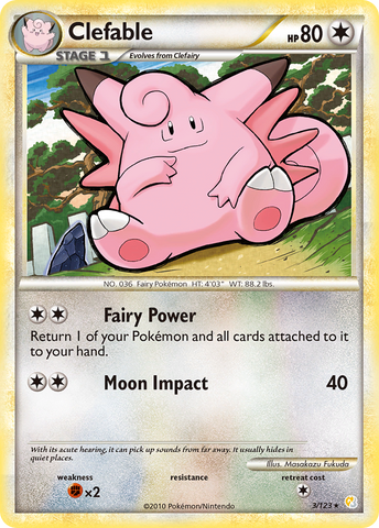 Clefable (3/123) [HeartGold &amp; SoulSilver: Base Set] 