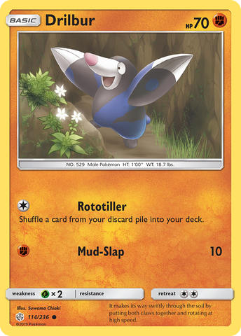Drilbur (114/236) [Sun &amp; Moon: Cosmic Eclipse] 