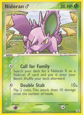 Nidoran (71/112) (Male) [EX: FireRed &amp; LeafGreen] 