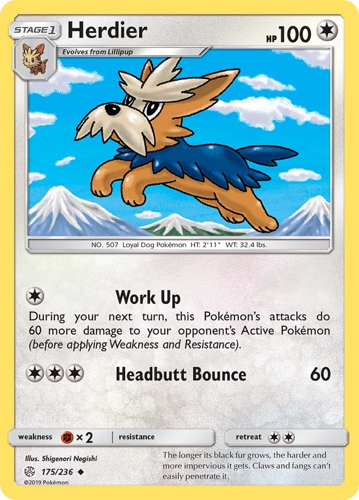 Herdier (175/236) [Sun &amp; Moon: Cosmic Eclipse] 