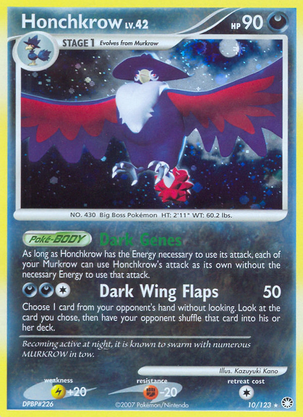 Honchkrow (10/123) [Diamond &amp; Pearl: Mysterious Treasures] 