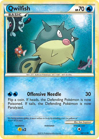Qwilfish (50/123) [HeartGold &amp; SoulSilver: Base Set] 