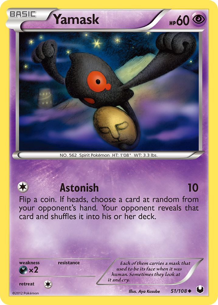 Yamask (51/108) [Black &amp; White: Dark Explorers] 