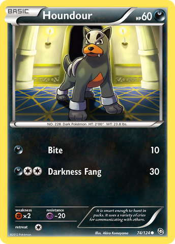Houndour (74/124) [Black &amp; White: Dragons Exalted] 