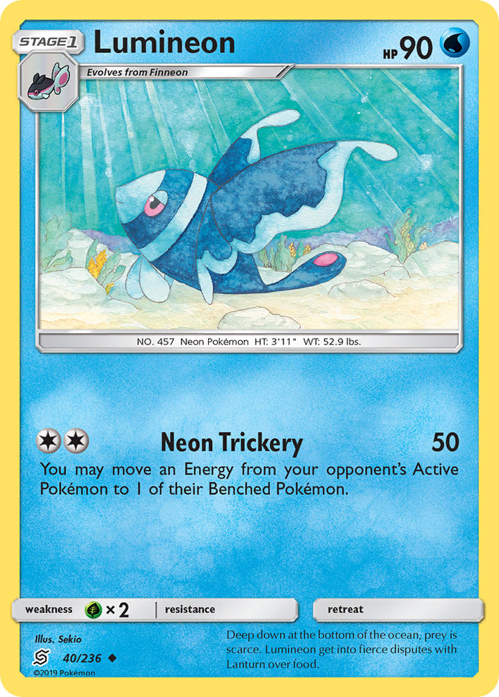 Lumineon (40/236) [Sun &amp; Moon: Unified Minds] 