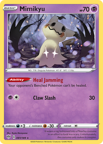 Mimikyu (081/189) [Sword &amp; Shield: Darkness Ablaze] 