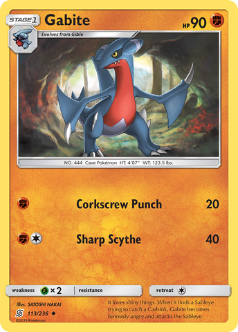 Gabite (113/236) [Sun &amp; Moon: Unified Minds] 