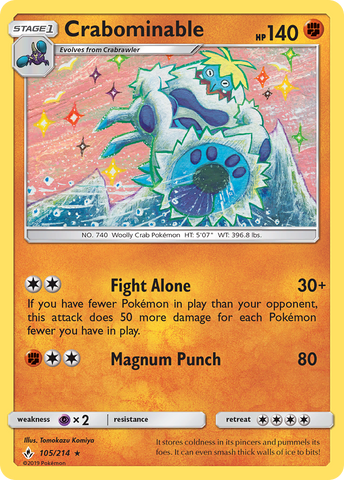 Crabominable (105/214) [Sun &amp; Moon: Unbroken Bonds] 