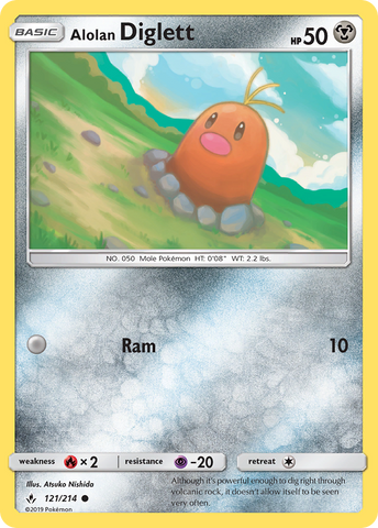 Alolan Diglett (121/214) [Sun &amp; Moon: Unbroken Bonds] 