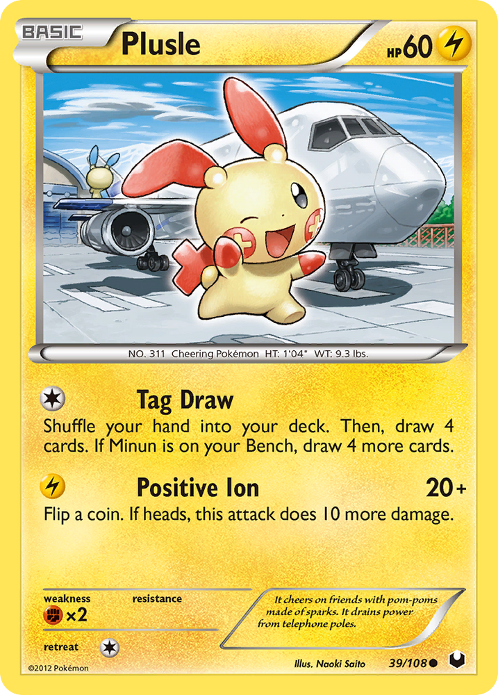 Plusle (39/108) [Black &amp; White: Dark Explorers] 