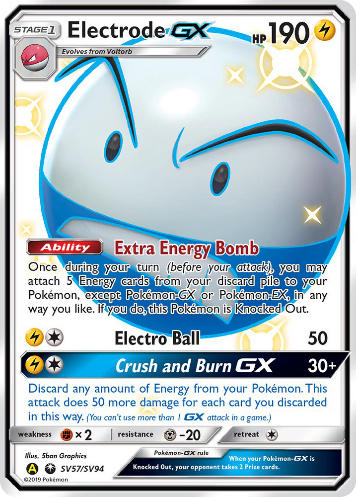 GX Electrode (SV57/SV94) [Sun &amp; Moon: Hidden Fates - Shiny Vault] 