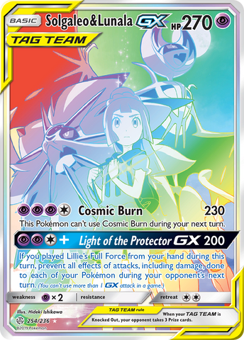 Solgaleo &amp; Lunala GX (254/236) [Sun &amp; Moon: Cosmic Eclipse] 