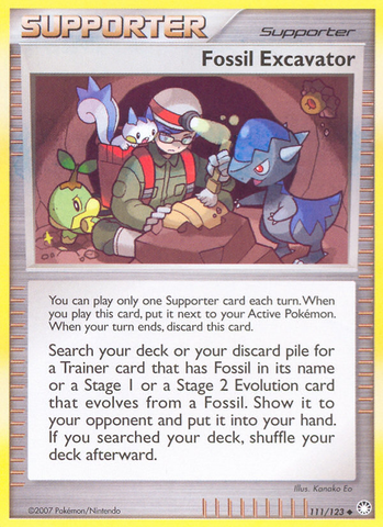 Fossil Excavator (111/123) [Diamond &amp; Pearl: Mysterious Treasures] 