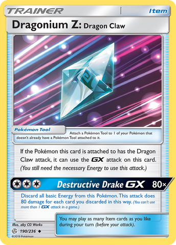 Dragonium Z: Dragon Claw (190/236) [Sun &amp; Moon: Cosmic Eclipse] 