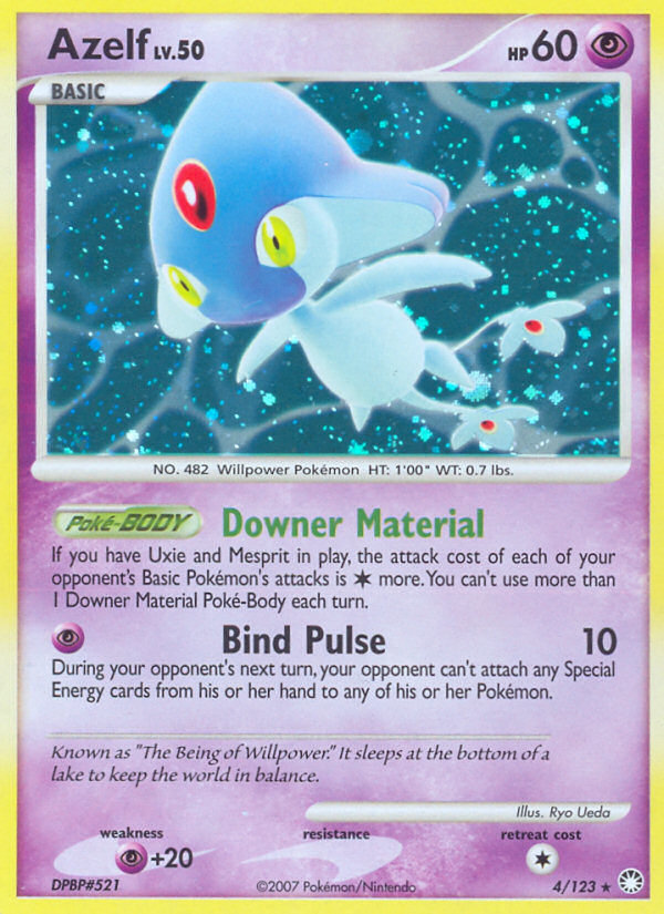 Azelf (4/123) [Diamond &amp; Pearl: Mysterious Treasures] 