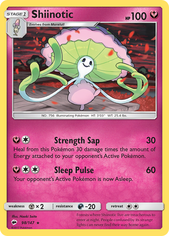 Shiinotic (98/147) [Sun &amp; Moon: Burning Shadows] 