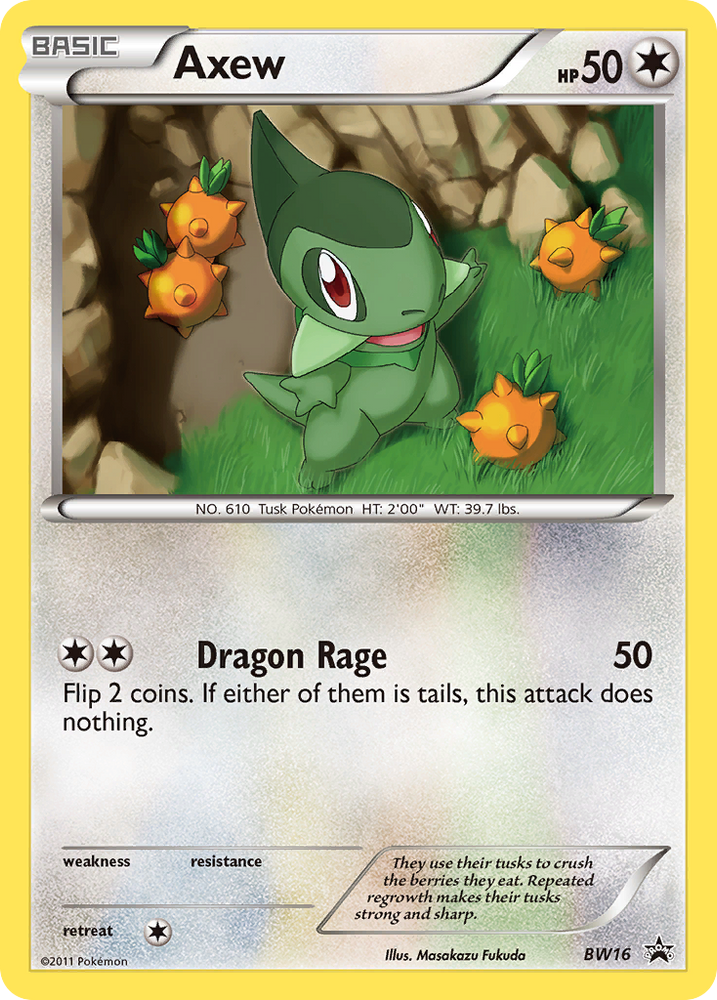 Axew (BW16) [Black &amp; White: Black Star Promos] 