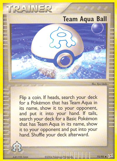 Team Aqua Ball (75/95) [EX: Team Magma vs. Team Aqua] 