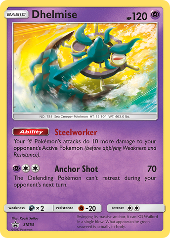 Dhelmise (SM53) [Sun &amp; Moon: Black Star Promos] 