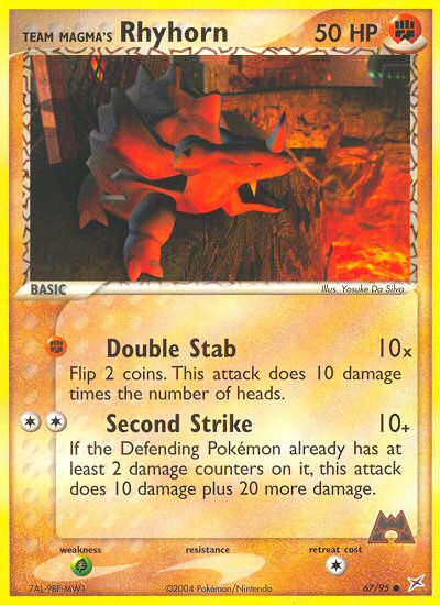 Team Magma's Rhyhorn (67/95) [EX: Team Magma vs. Team Aqua] 