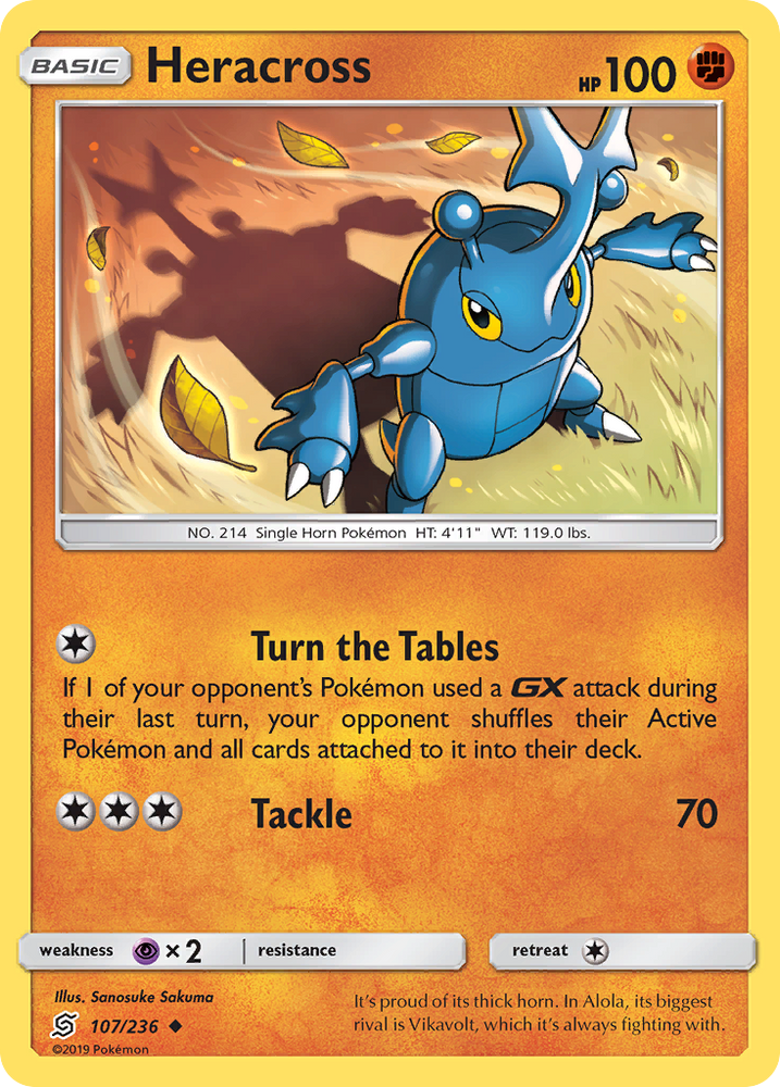 Heracross (107/236) [Sun &amp; Moon: Unified Minds] 