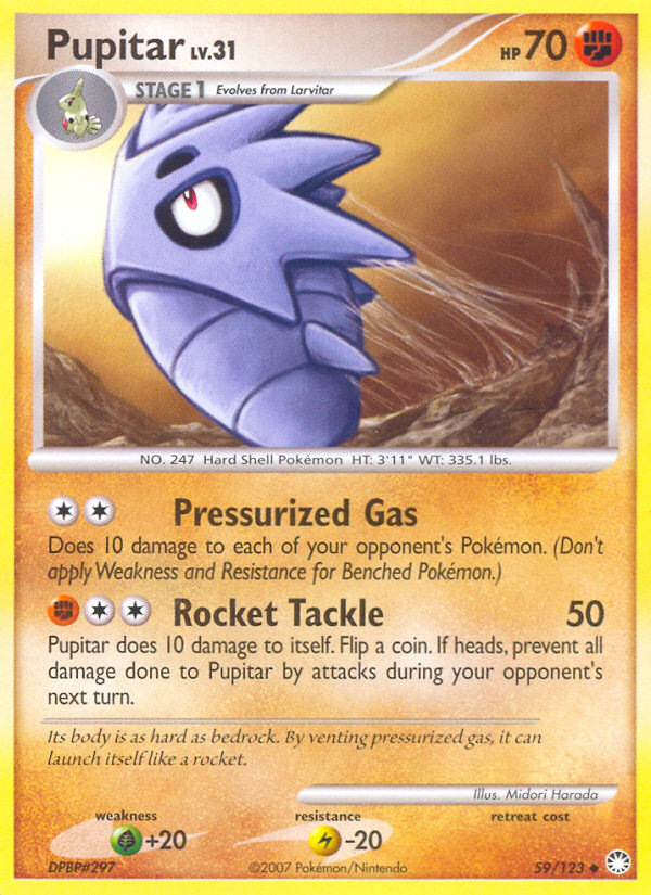 Pupitar (59/123) [Diamond &amp; Pearl: Mysterious Treasures] 