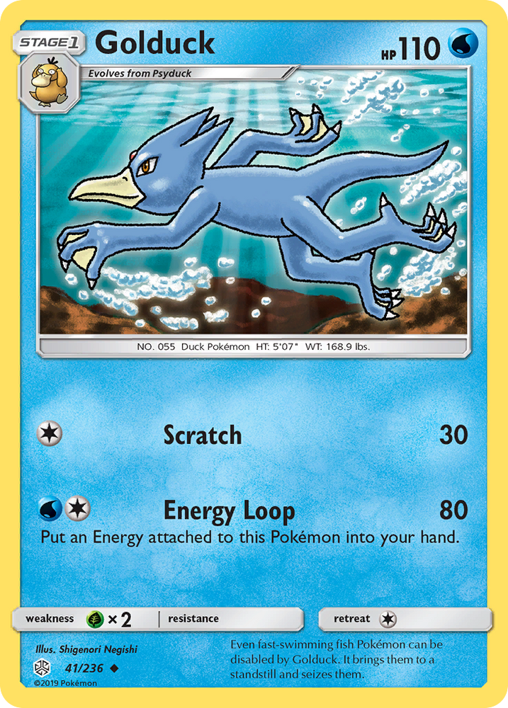 Golduck (41/236) [Sun &amp; Moon: Cosmic Eclipse] 