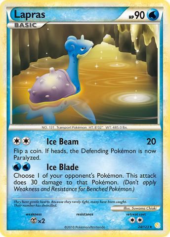 Lapras (24/123) [HeartGold &amp; SoulSilver: Base Set] 