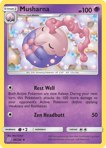 Musharna (89/236) [Sun &amp; Moon: Unified Minds] 