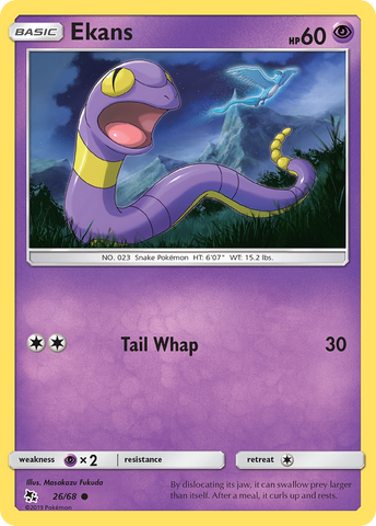 Ekans (26/68) [Sun &amp; Moon: Hidden Fates] 