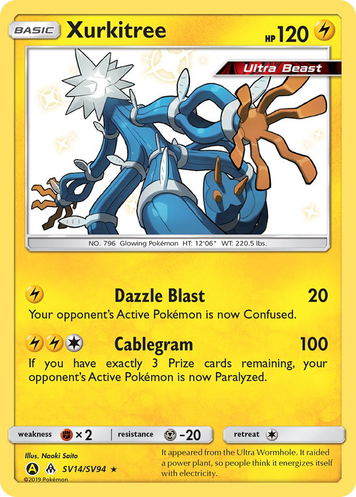 Xurkitree (SV14/SV94) [Sun &amp; Moon: Hidden Fates - Shiny Vault] 