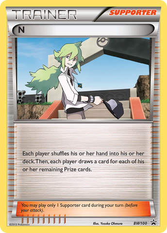 N (BW100) [Black &amp; White: Black Star Promos] 